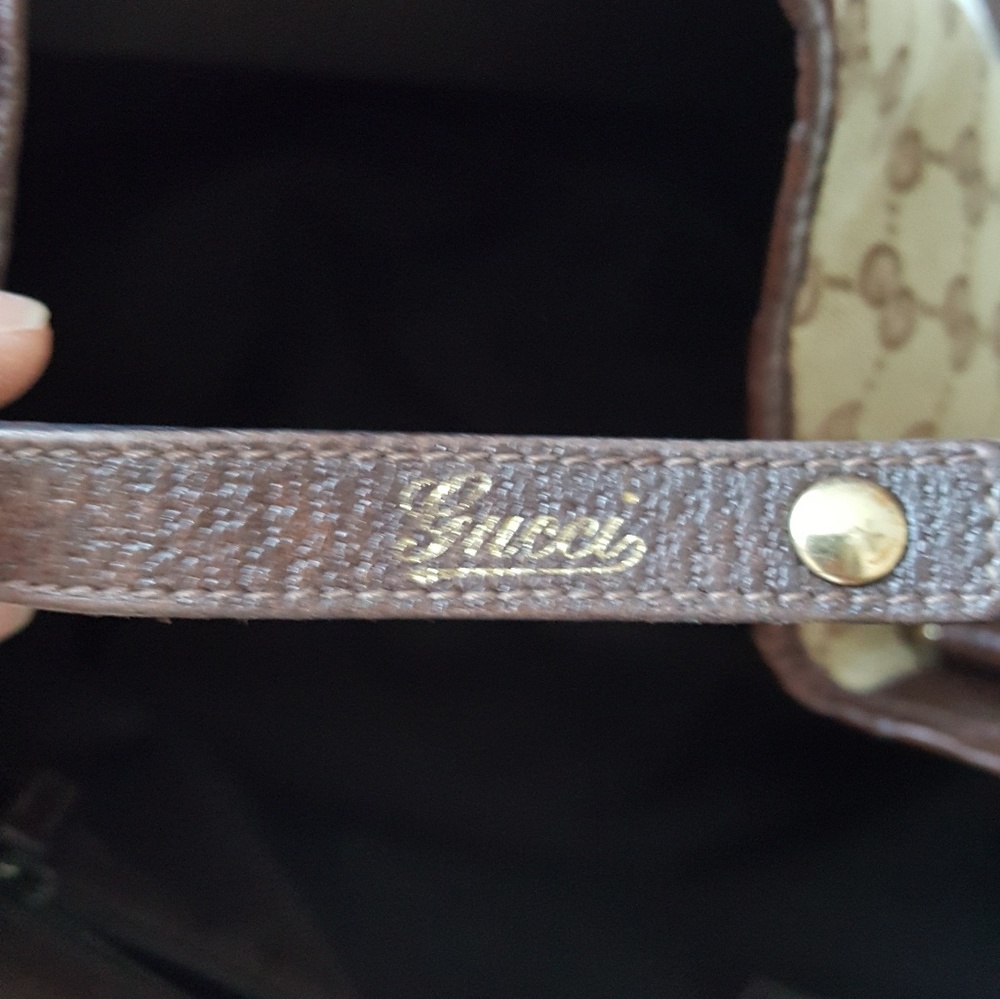 *FINAL SALE*Authentic Gucci Canvas Handbag - Picture 2 of 8